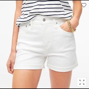 J. Crew White Denim Shorts